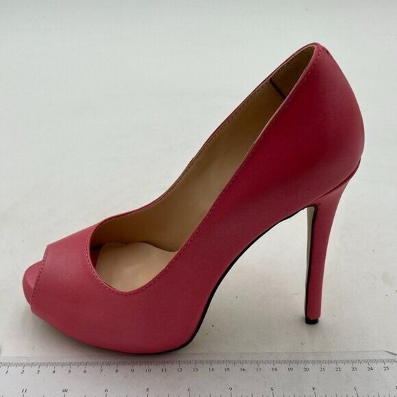 FSJ Women Platform Pumps Peep Open Toe Slip-on Stiletto High Heel Dress Shoes Of - Picture 1 of 7